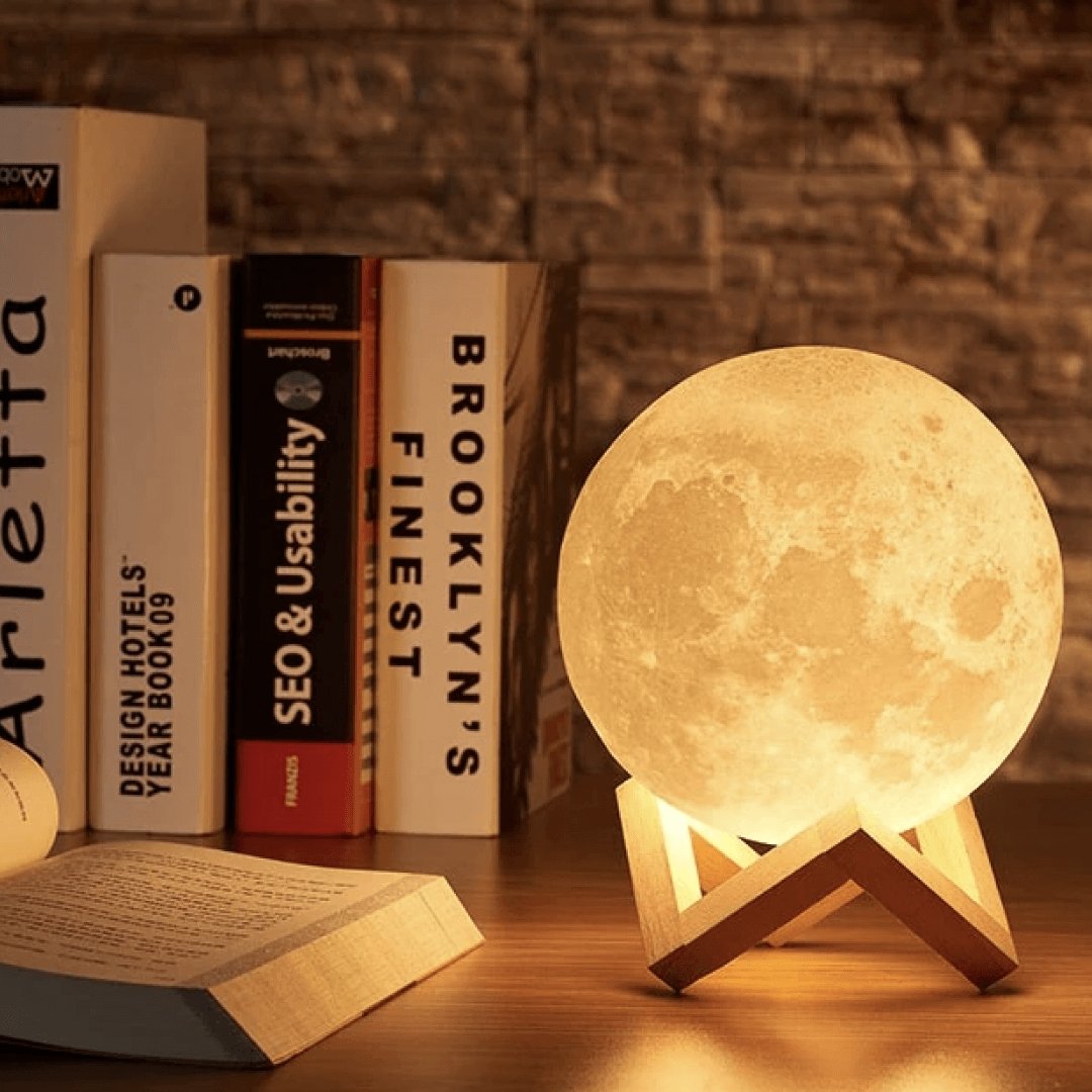 BowLift | Moon lamp - Lunar - Rechargeable - Touch control