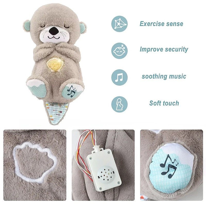 BowLift | Calming Breathing Otter Toy with Music and Lights