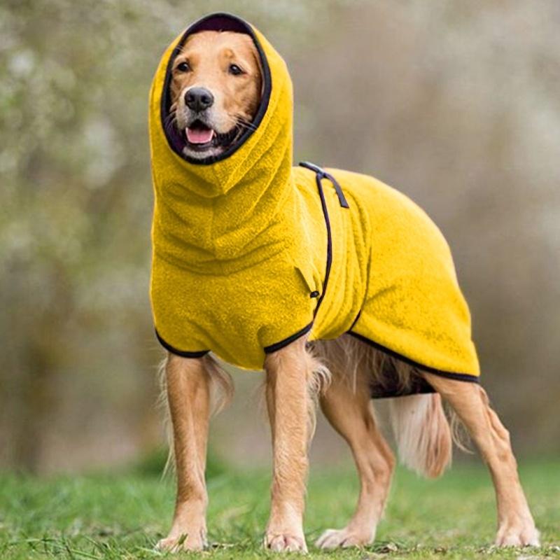 BowLift | CozyPaws - Fleece-Dog Jacket with Hood for Warmth and Comfort