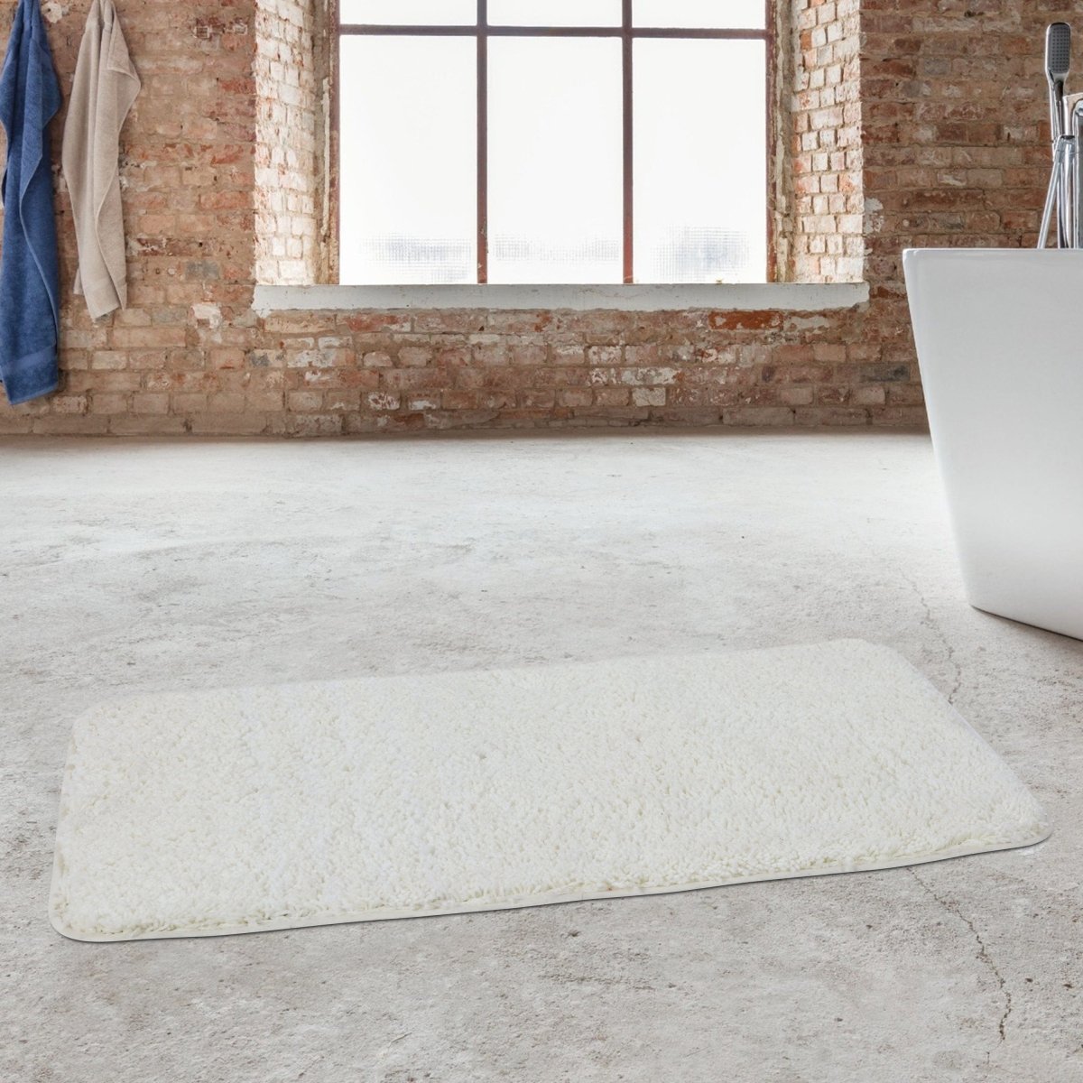 BowLift | VeluSoft Plush Microfiber Bath Mat | Quick-Absorbing, Non-Slip Bathroom Rug for Comfort and Safety