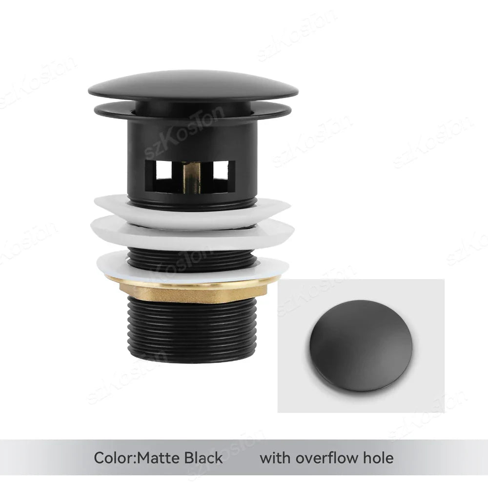 BowLift | Pop-Up Basin Drain Plug with Overflow Options (1+1 FREE)