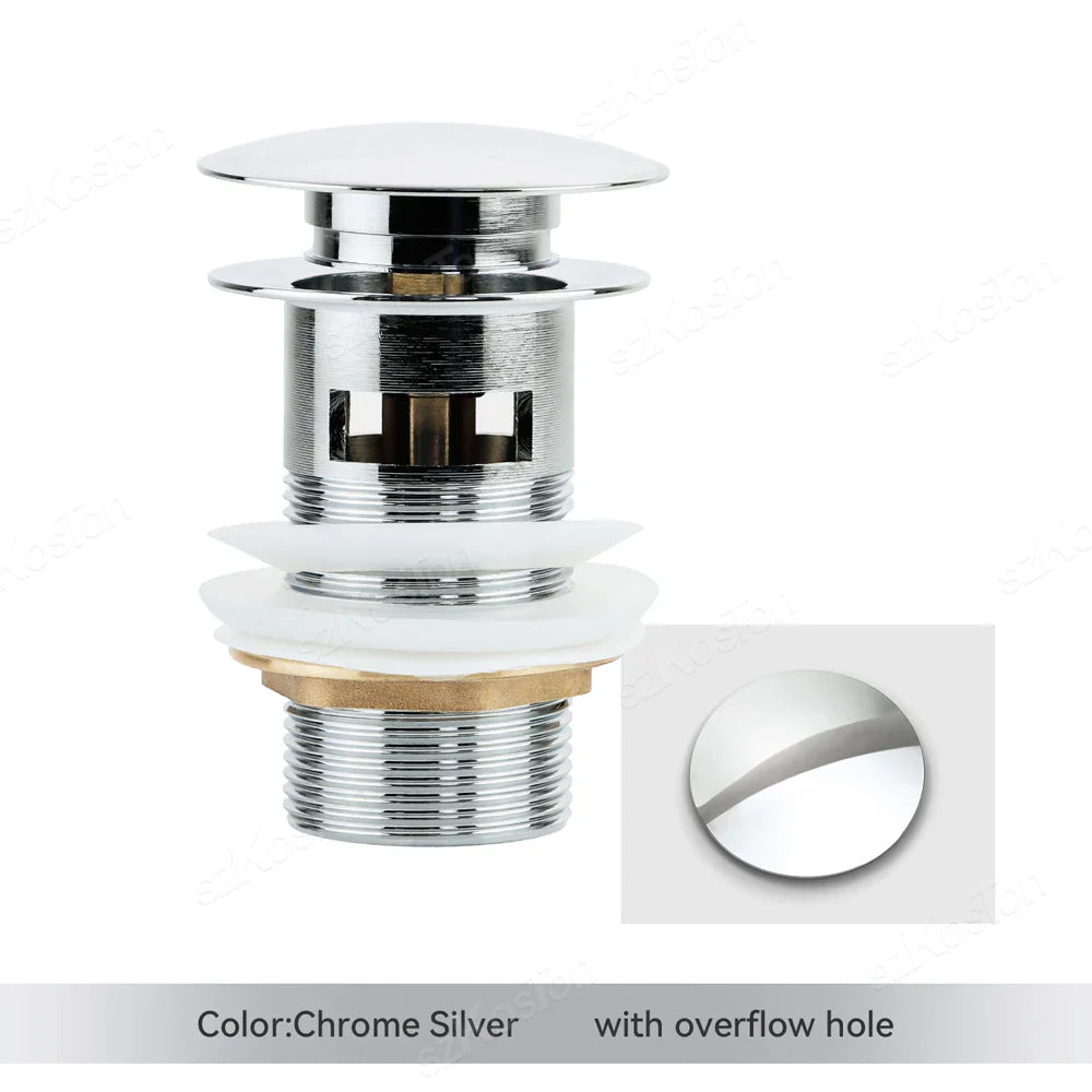 BowLift | Pop-Up Basin Drain Plug with Overflow Options (1+1 FREE)