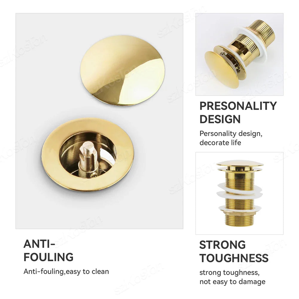 BowLift | Pop-Up Basin Drain Plug with Overflow Options (1+1 FREE)