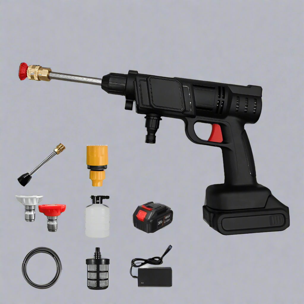 BowLift | CLEANBURST – Portable Electric High-Pressure Cleaner with Foam Bottle & Dual Nozzles