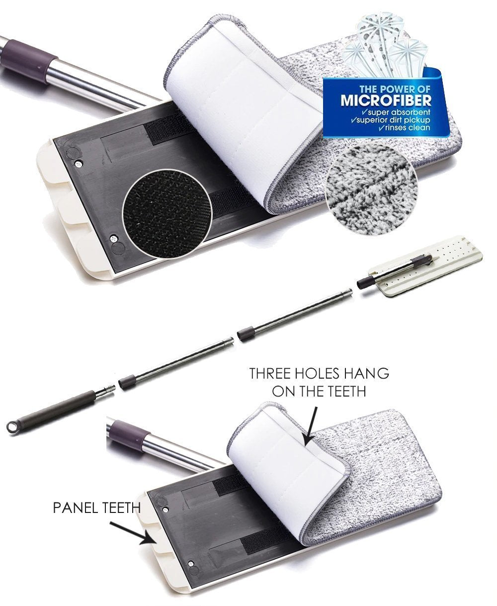 BowLift | Power Clean Microfiber Mop