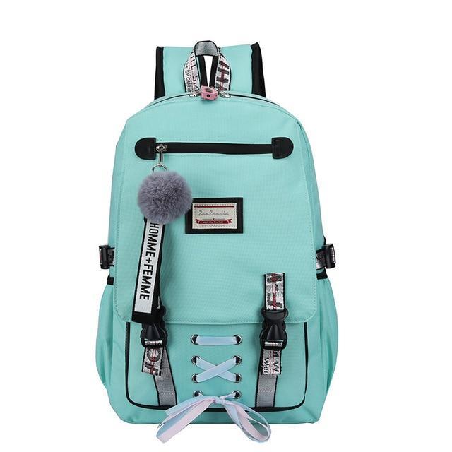 BowLift | Large School Bags For Teenage Girls Usb With Lock Anti Theft Backpack