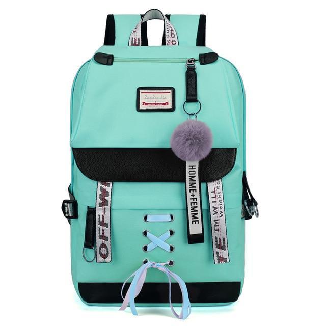 BowLift | Large School Bags For Teenage Girls Usb With Lock Anti Theft Backpack