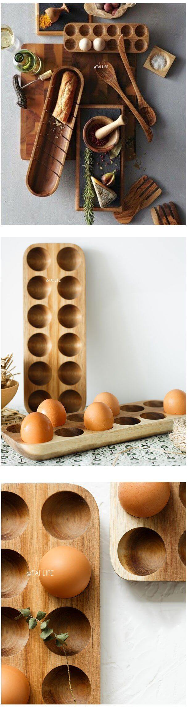 BowLift | Wooden Japanese Style Egg Storage Box