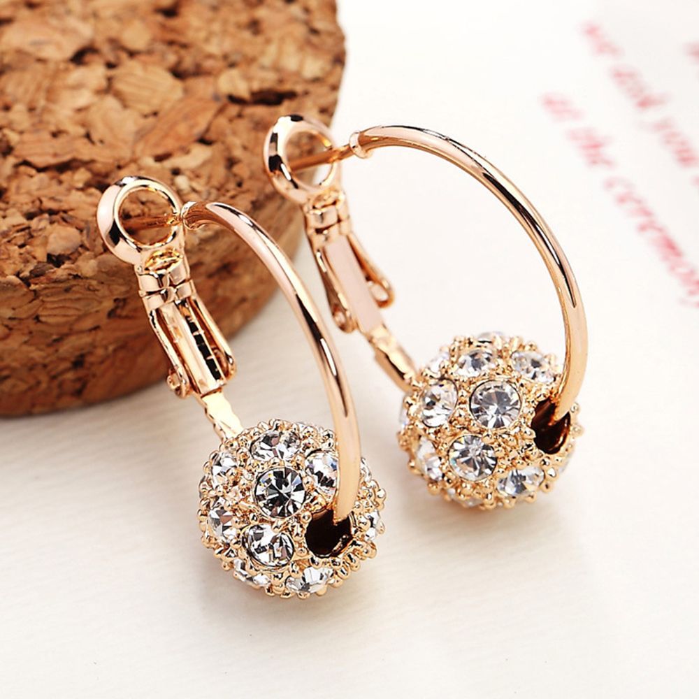 BowLift | Fashion Austrian Crystal Ball Gold/Silver Earrings