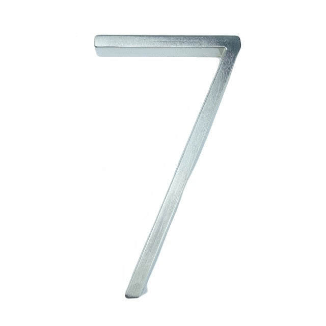BowLift | Silver modern house numbers