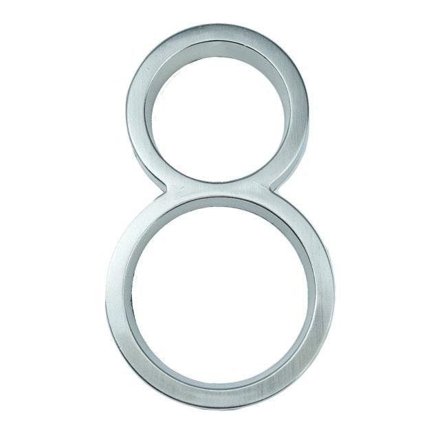 BowLift | Silver modern house numbers
