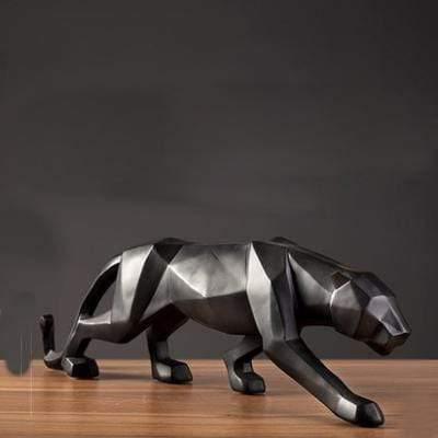 BowLift | PantheraGeo Geometric Sculpture | Modern Panther Figure | Elegant Decoration for Home & Office