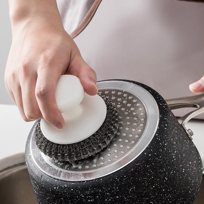 BowLift | Easy Dishwashing Stainless Steel Ball Brush