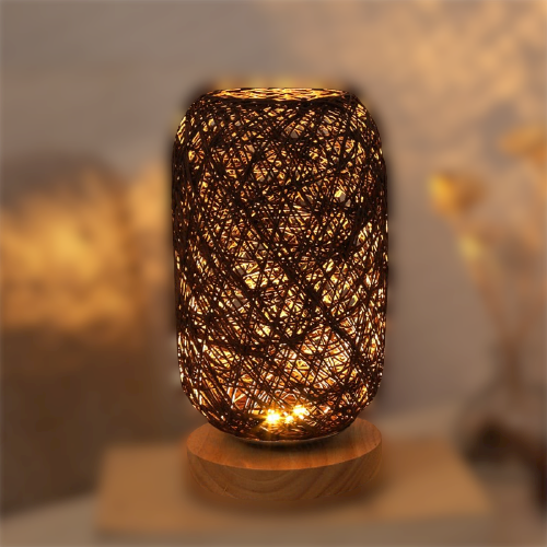 BowLift | Table lamp made of rattan wood