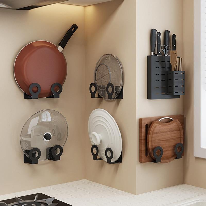 BowLift | Mat Black No Drill Metal Kitchen Storage