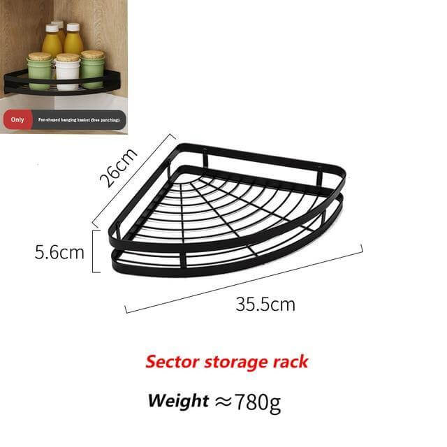 BowLift | Mat Black No Drill Metal Kitchen Storage