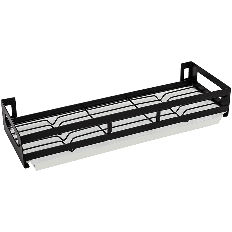 BowLift | Mat Black No Drill Metal Kitchen Storage