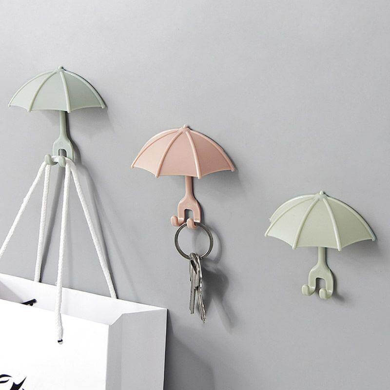 BowLift | 3pcs Set Cute Umbrella Toothbrush Hook