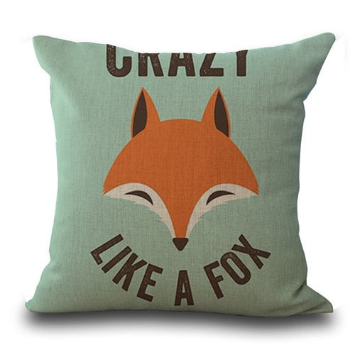 BowLift | Fox Pattern Cushion Pillow Cases