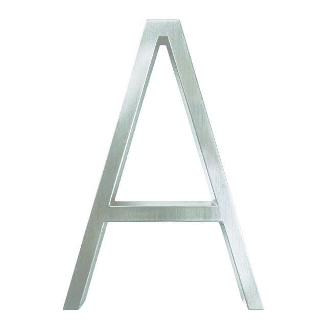 BowLift | Silver modern house numbers