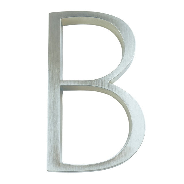 BowLift | Silver modern house numbers