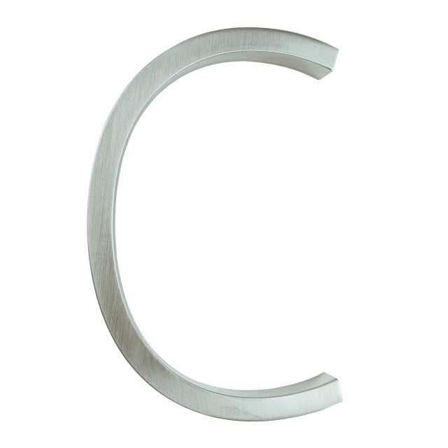 BowLift | Silver modern house numbers