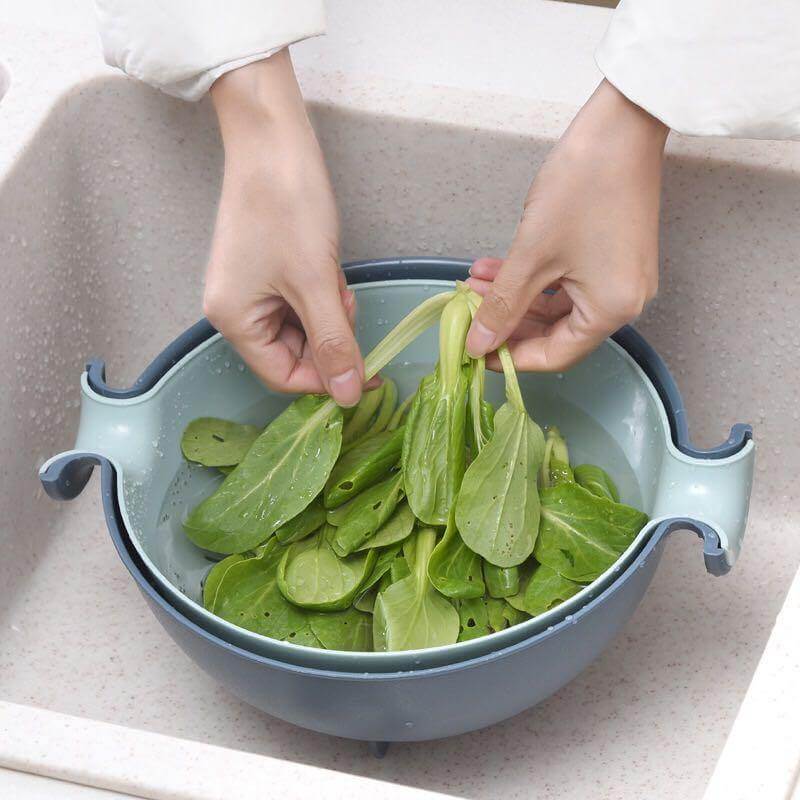 BowLift | Pastel Double Drain Basket Bowl