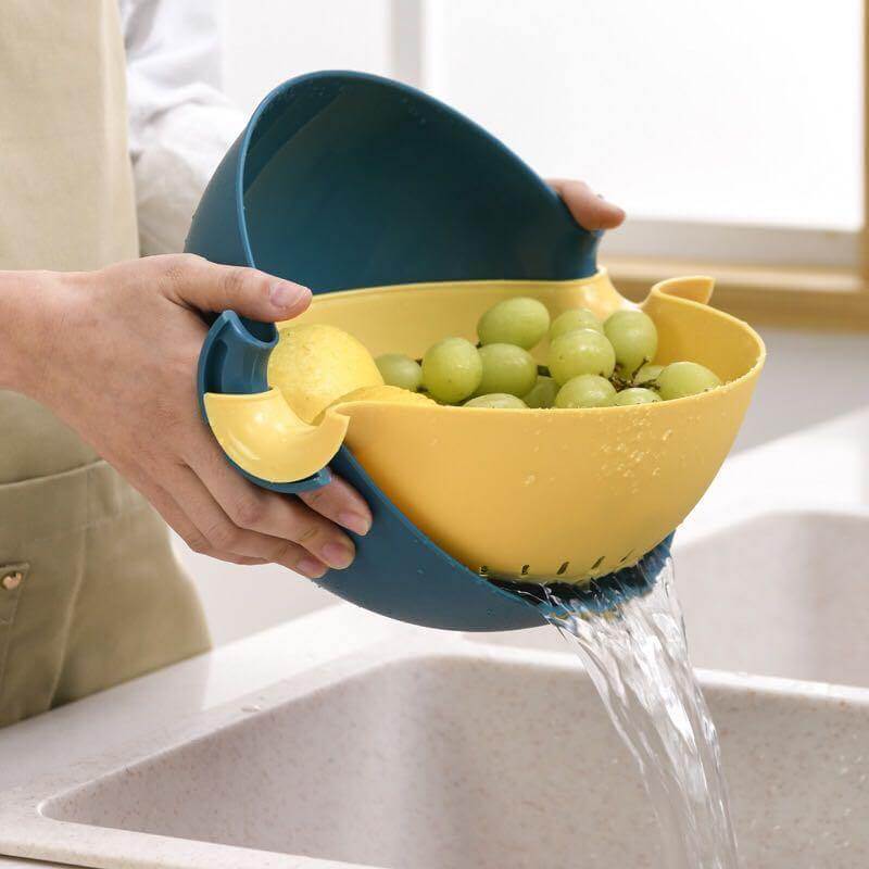 BowLift | Pastel Double Drain Basket Bowl