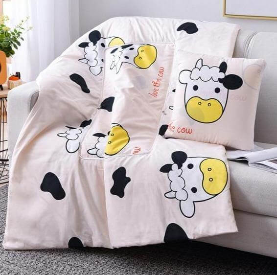 BowLift | 2In1 Colorful Cartoon Pillow Blanket