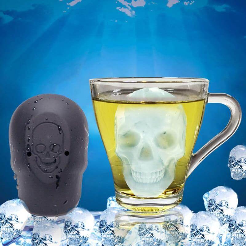 BowLift | Big Skull Shape 3D Ice Cube Mold