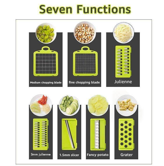 BowLift | 6 Blades Veggie Fruit Slicer with Box