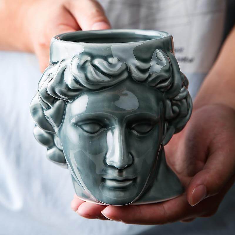 BowLift | Ceramic Antique Greek Head Mug