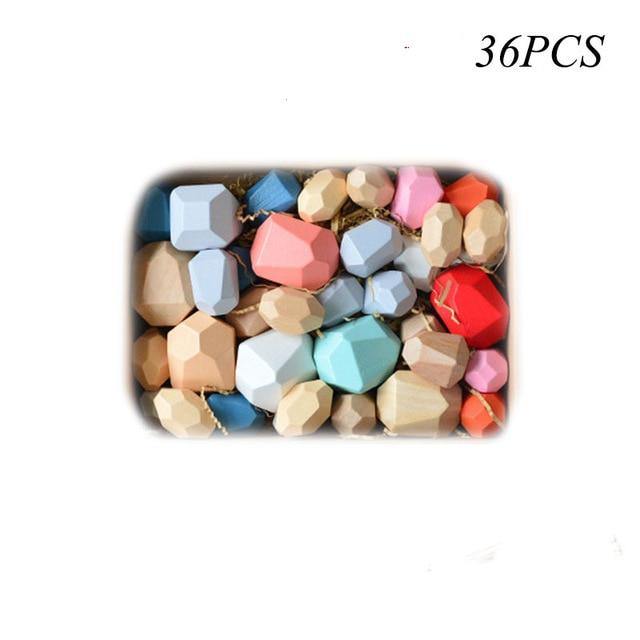 BowLift | Colorful Wooden Stone Kids Intelligent Stacking Game