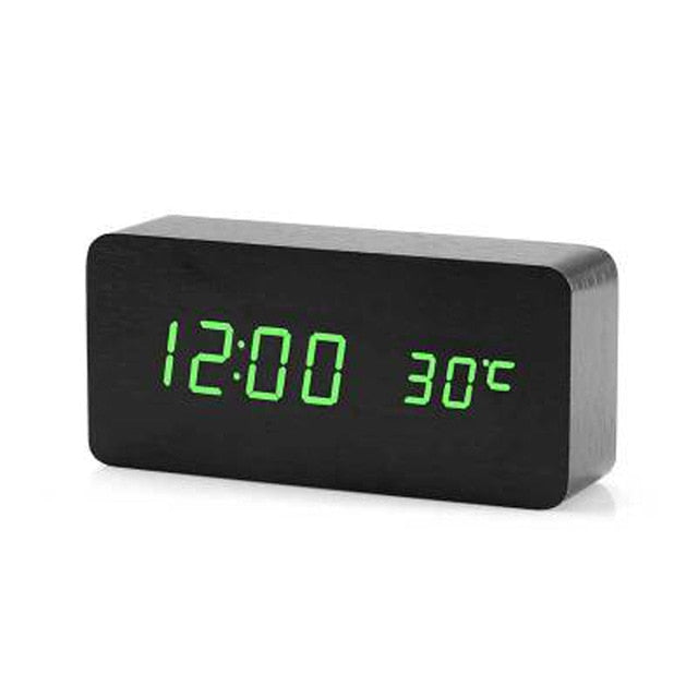 BowLift | Digital LED Alarm Clock | Voice Control, Clear Display & Modern Design for Bedroom Use