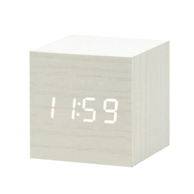 BowLift | Digital LED Alarm Clock | Voice Control, Clear Display & Modern Design for Bedroom Use