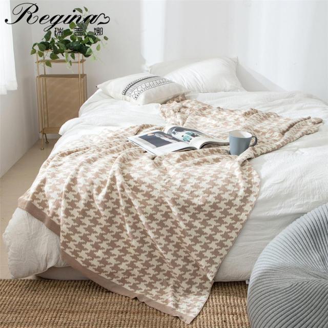 BowLift | PlaidLuxe Houndstooth Throw Blanket | Checked Design | Soft & Cozy | Various Sizes