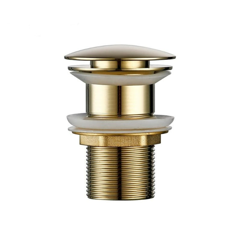 BowLift | Polished brass sink drains