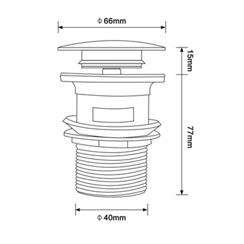 BowLift | Polished brass sink drains