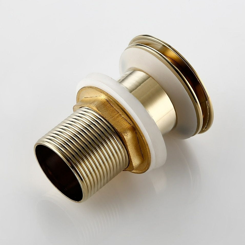 BowLift | Polished brass sink drains