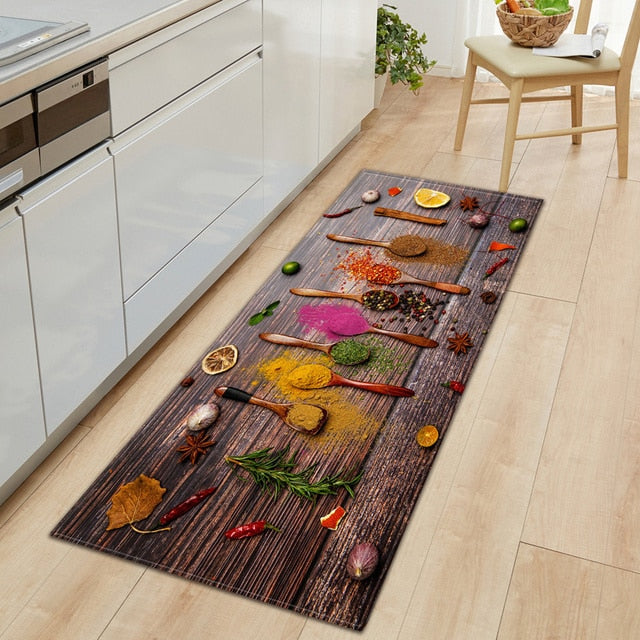 BowLift | CookEase Food-Themed Kitchen Mat | Non-slip & Water-Repellent | Comfort Mat for Kitchen & Household