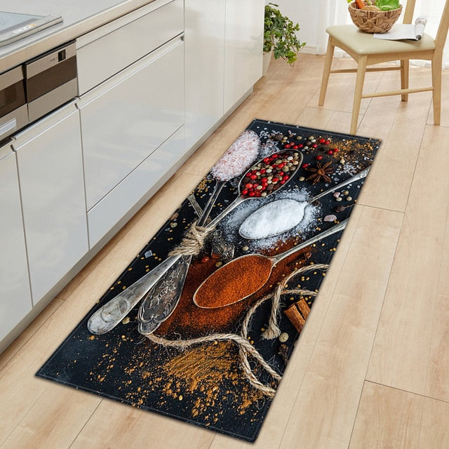 BowLift | CookEase Food-Themed Kitchen Mat | Non-slip & Water-Repellent | Comfort Mat for Kitchen & Household