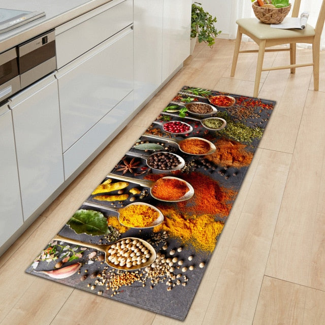 BowLift | CookEase Food-Themed Kitchen Mat | Non-slip & Water-Repellent | Comfort Mat for Kitchen & Household