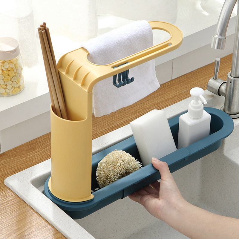 BowLift | Adjustable Shelf Drain Rack Kitchen Organizer