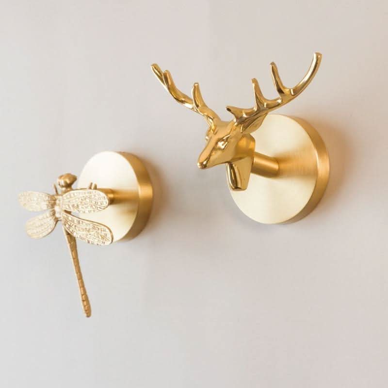 BowLift | Brass Animal Wall Hook Rack Gold Accents