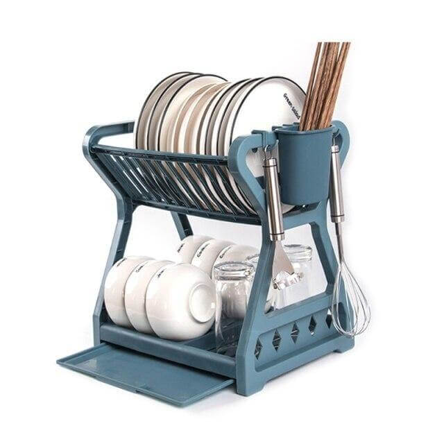 BowLift | Double-layer Multifunctional Countertop Sink Dish Drying Rack