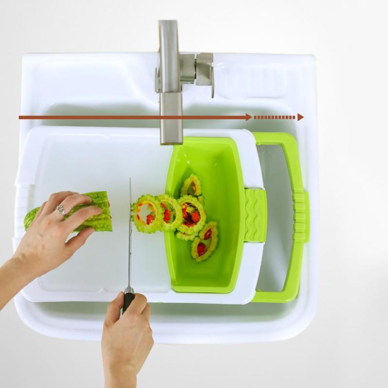BowLift | Portable Cutting Board Vegetable Drainer