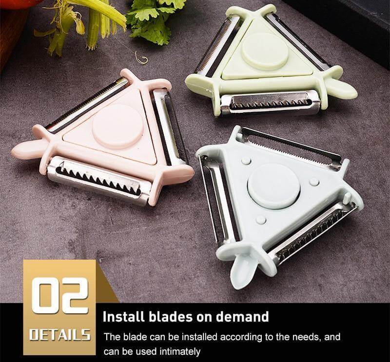 BowLift | 3in1 Rotating Stainless Steel Fruit Vegetable Peeler