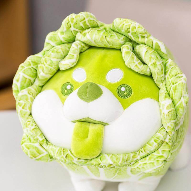 BowLift | Cute Vegetable Cabbage Stuffed Dog Pillow