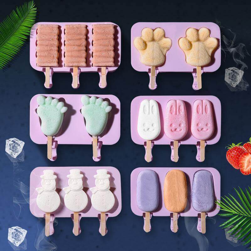 BowLift | Silicone Cartoon Homemade Ice Cream Molds