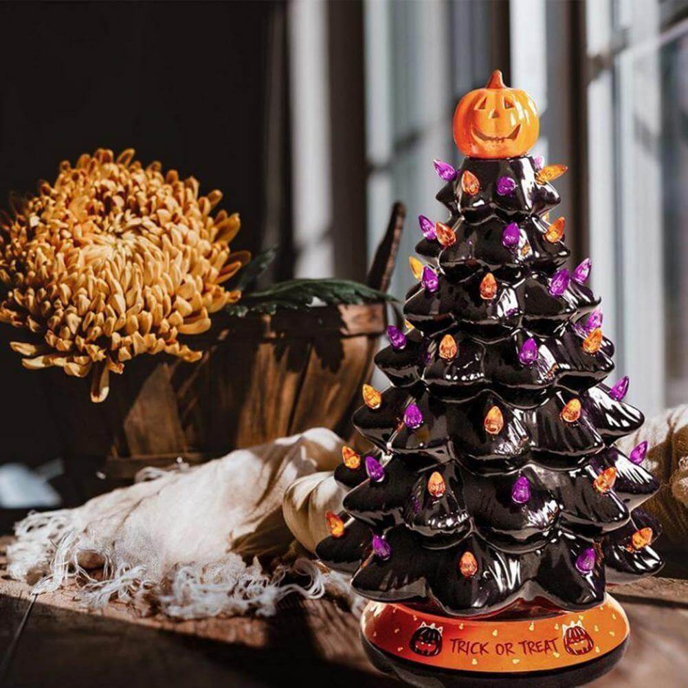 BowLift | LED Light Halloween Pumpkin Ornament Tree